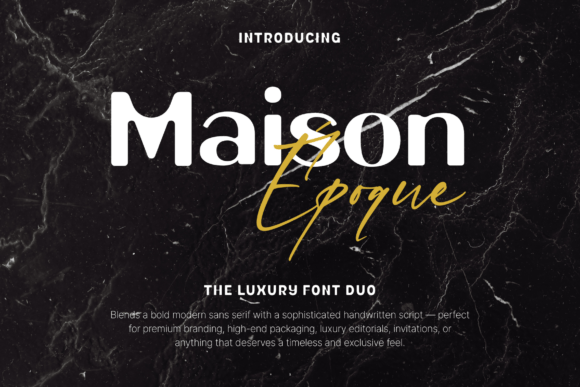 Maison Époque Duo Font for Brand Identity
